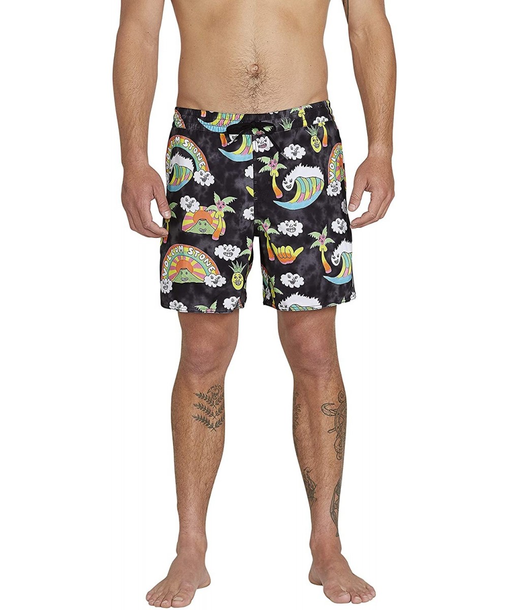 Trunks Men's Ozzie 17" Surf Trunks - Black - CM18TM7LAQW