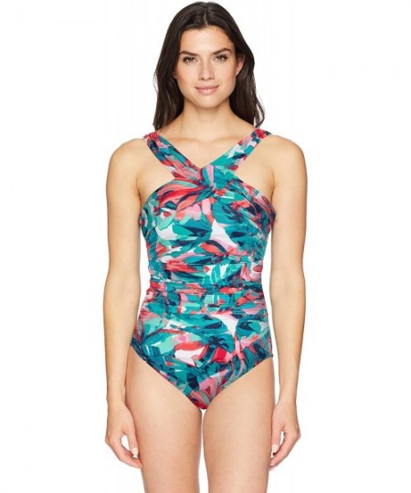 One-Pieces Women's Control One Piece Swimsuit - Whispering Wind - CG18CC9MWOG