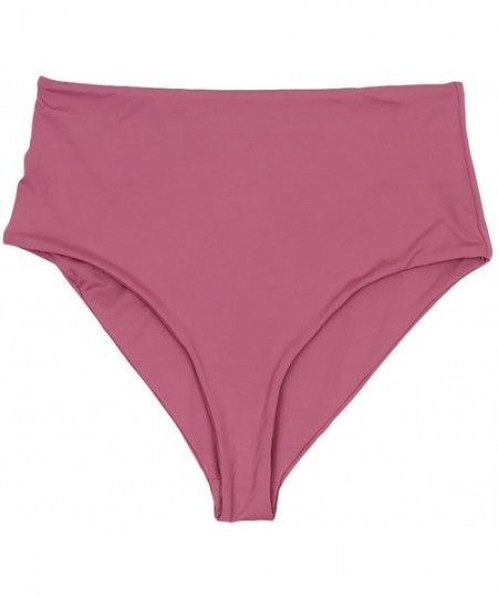 Bottoms Women's Seamless Moderate Coverage High Waist Bottom - Mauve - CU18DC9MMRC