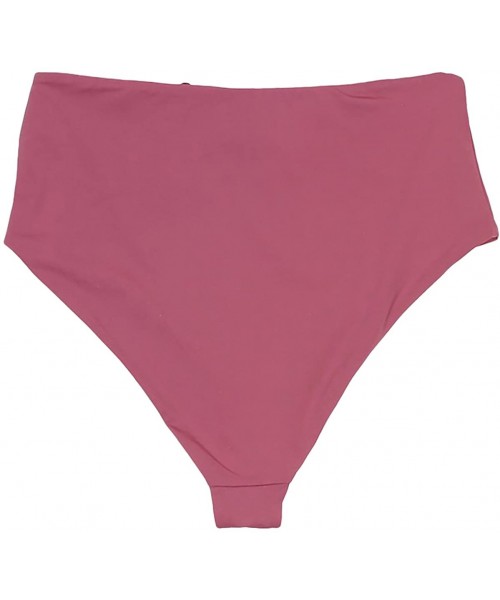 Bottoms Women's Seamless Moderate Coverage High Waist Bottom - Mauve - CU18DC9MMRC