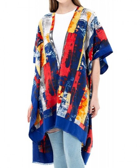 Cover-Ups Kimonos for Women Cotton Shawl Wrap Cover Up Floral Blouse Loose Cardigan Swimwear Kaftan Lightweight Sun Protectiv...