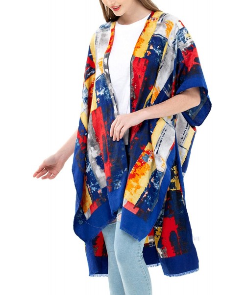 Cover-Ups Kimonos for Women Cotton Shawl Wrap Cover Up Floral Blouse Loose Cardigan Swimwear Kaftan Lightweight Sun Protectiv...