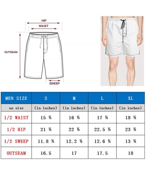 Board Shorts Blue Desert camo Men Board Shorts Running Skate Quick Dry Board Short - White-197 - CA18O79R4DY