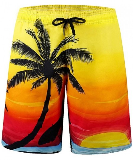 Board Shorts Mens Swim Trunks Quick Dry Bathing Suits Summer Holiday Beach Board Shorts - Beachsunrise - C818SQ8H5WX