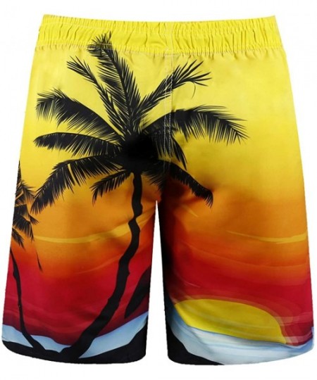 Board Shorts Mens Swim Trunks Quick Dry Bathing Suits Summer Holiday Beach Board Shorts - Beachsunrise - C818SQ8H5WX