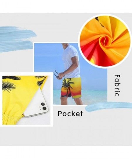 Board Shorts Mens Swim Trunks Quick Dry Bathing Suits Summer Holiday Beach Board Shorts - Beachsunrise - C818SQ8H5WX