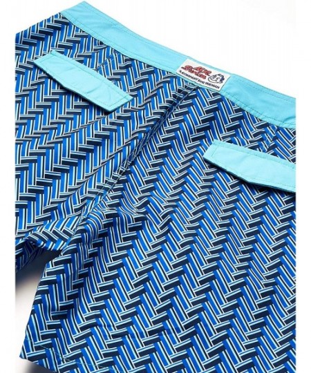 Trunks Men's Maze Chuck Swim Trunks - Navy - C0185KD4S2H