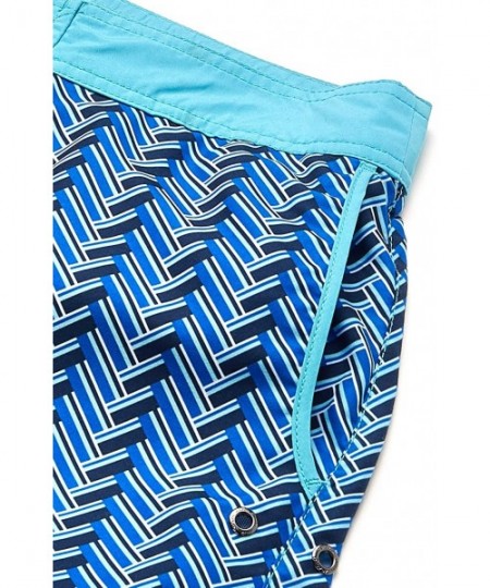 Trunks Men's Maze Chuck Swim Trunks - Navy - C0185KD4S2H