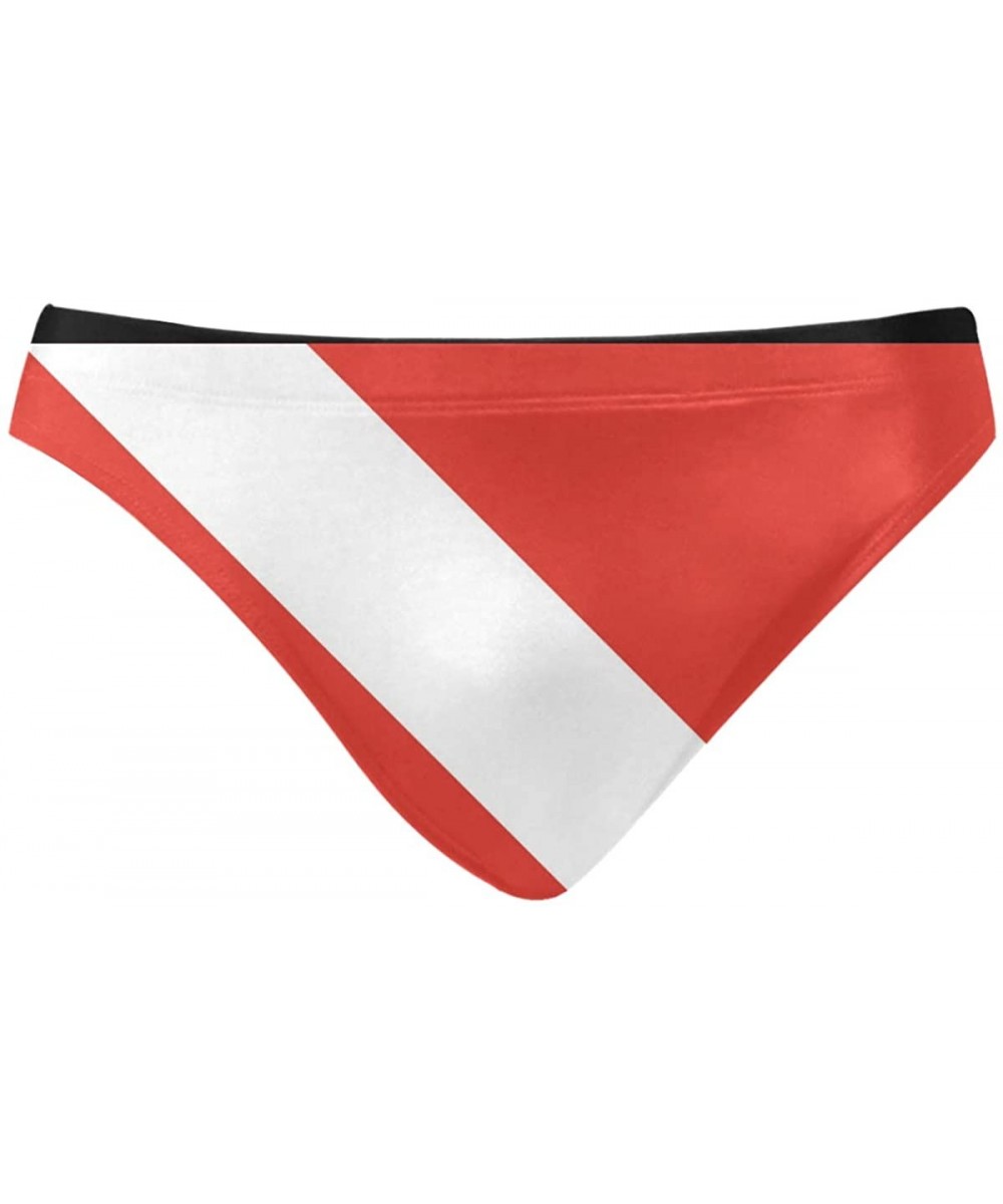 Briefs Men Swimwear Swim Bikini Briefs Barbados Flag Swimsuits Board Surf Shorts Trunks - Scuba Dive Flag - C218SULDUEC