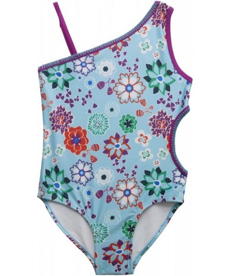 Bottoms Swimwear for Girls | Bikini | Tankini | Rash Guard |Swimsuit for Summer Fun - Floral Cutout Swimsuit - CL190HZHCZ3