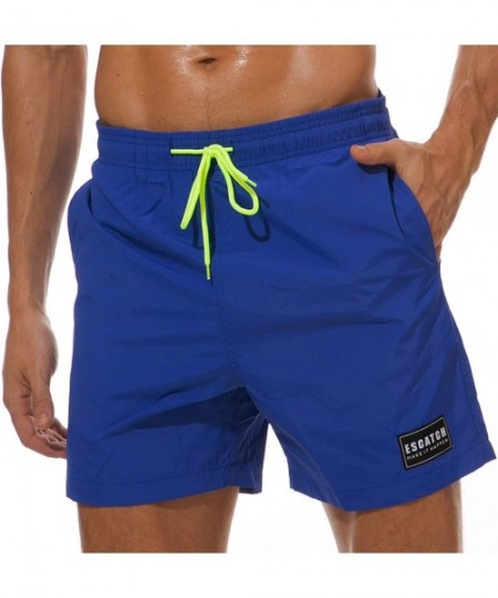 Board Shorts Men's Swim Trunks - Blue - CB18QSHD09N