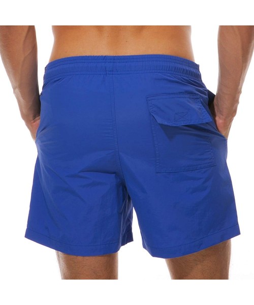 Board Shorts Men's Swim Trunks - Blue - CB18QSHD09N