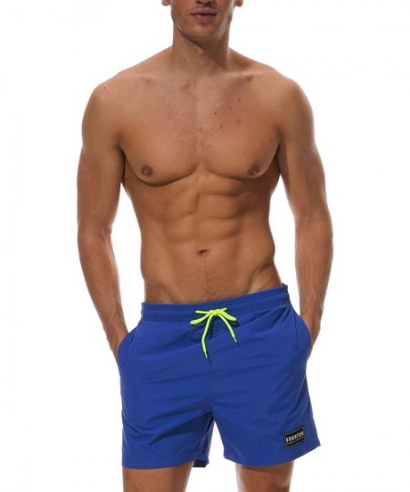 Board Shorts Men's Swim Trunks - Blue - CB18QSHD09N