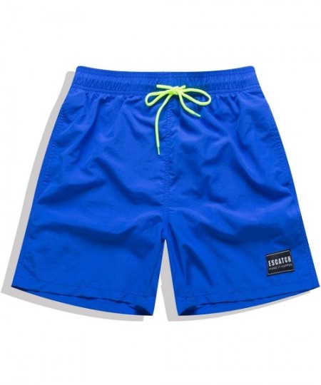 Board Shorts Men's Swim Trunks - Blue - CB18QSHD09N