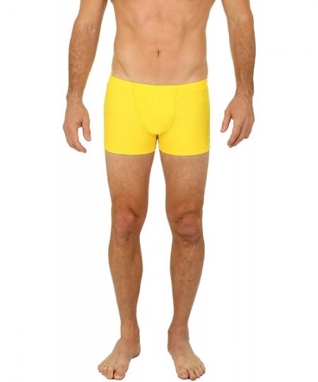 Briefs Men's Swimwear Briefs Briefs Bike-wear - Yellow - CI1211Z3EWP