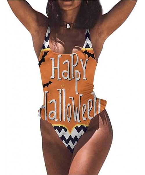 Bottoms Two Piece Swimsuit Halloween- Cute Witch Material is Soft and Water Resistant - Multi 05-one-piece Swimsuit - CS19E7L...