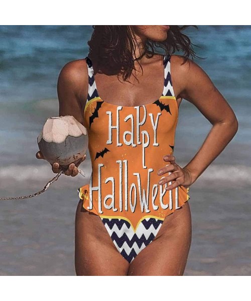 Bottoms Two Piece Swimsuit Halloween- Cute Witch Material is Soft and Water Resistant - Multi 05-one-piece Swimsuit - CS19E7L...