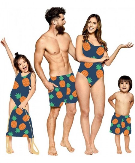 Sets Family Matching Swimwear One Piece Monokini Pineapple Printed Fashion Bathing Suit - Pineapple-2 - CD18S6O6QRG