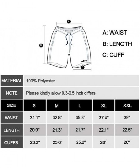 Trunks Men's Swim Trunks Bathing Shorts with 3D Print Deisgn Quick Dry Boards with Mesh Lining About Knee - Design 33 - CO194...