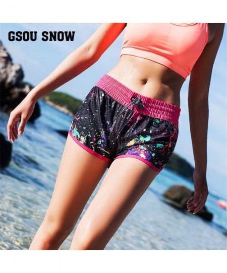 Board Shorts Women Swim Shorts Summer Boardshorts Quick Dry Swimwear Bottom Workout - 209 - CV18DLSS35M