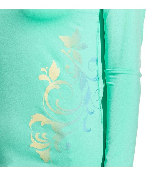 Rash Guards Women's UPF 50+ Rash Guard Long Sleeve- UV/Sun Protection Swim Shirts- Water Beach Surf Swimsuit Top - Henna Prin...