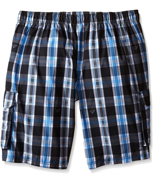 Trunks Men's Apollo Swim Trunks (Regular & Extended Sizes) - Paradigm Black - CM126WMS0CB