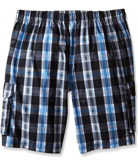 Trunks Men's Apollo Swim Trunks (Regular & Extended Sizes) - Paradigm Black - CM126WMS0CB