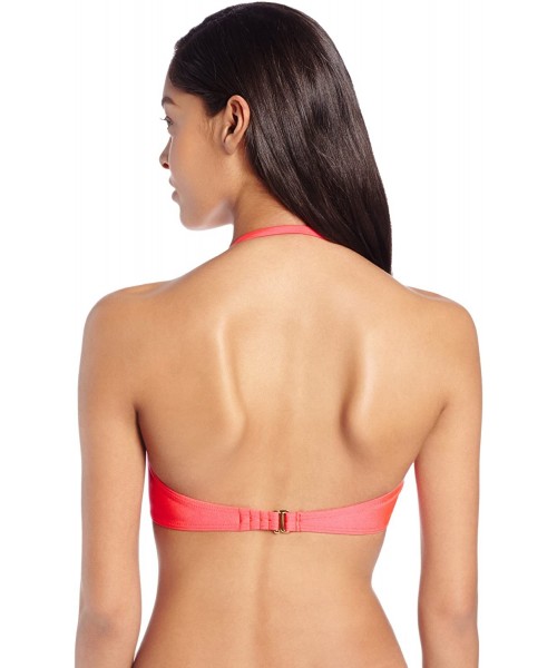 Tops Women's Cosita Buena Cutting Edge Underwire Push Up Bandeau - Red - CZ11GOIFCKR