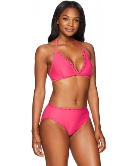 Tops Women's Swimwear Rickrack Trim Bikini Top - Maui Rose - CC187ALRLCI