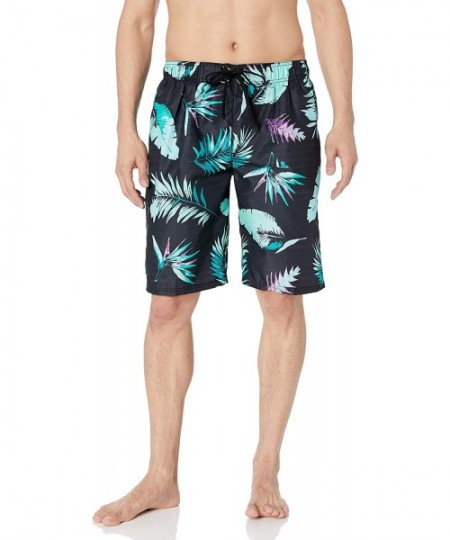 Trunks Men's Miles Swim Trunks (Regular & Extended Sizes) - Cozumel Black - CS12N2Q4YFK