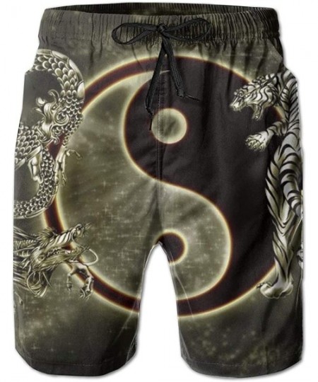 Trunks Swim Trunks Summer Beach Shorts Pockets African Animals Safari Ancient Ethnic Bohemian Boardshorts for Men Youth Boys ...