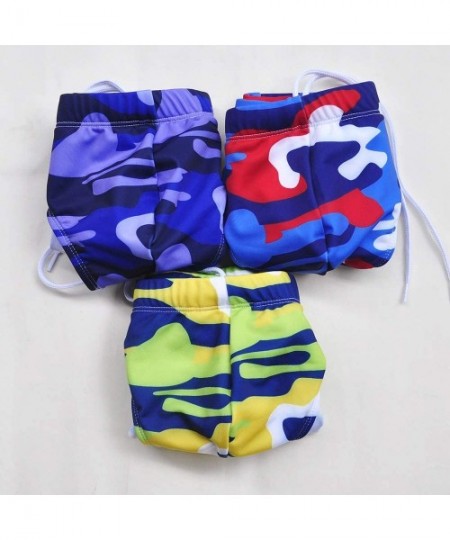 Briefs Mens Swimwear Briefs Camo Bikini Camouflage Swim Board Trunks Beach Shorts - 56 Blue - CQ18KK0I42X