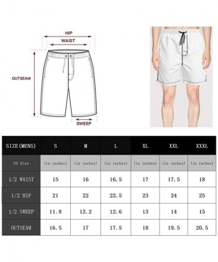 Board Shorts Trump-2020-star-white- Man Swim Shorts Quick Dry Swim Trunks - White-39 - CT18U9GQ6HX