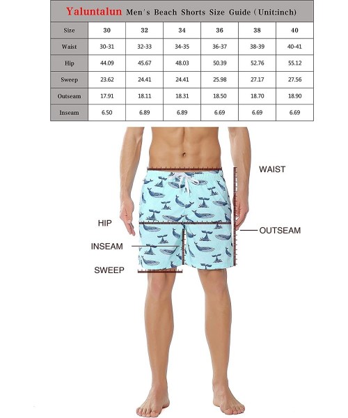 Trunks Men's Swim Trunks Quick Dry Beach Board Shorts Mesh Lining Swimwear Bathing Suits - Green - CR18NECIWEX