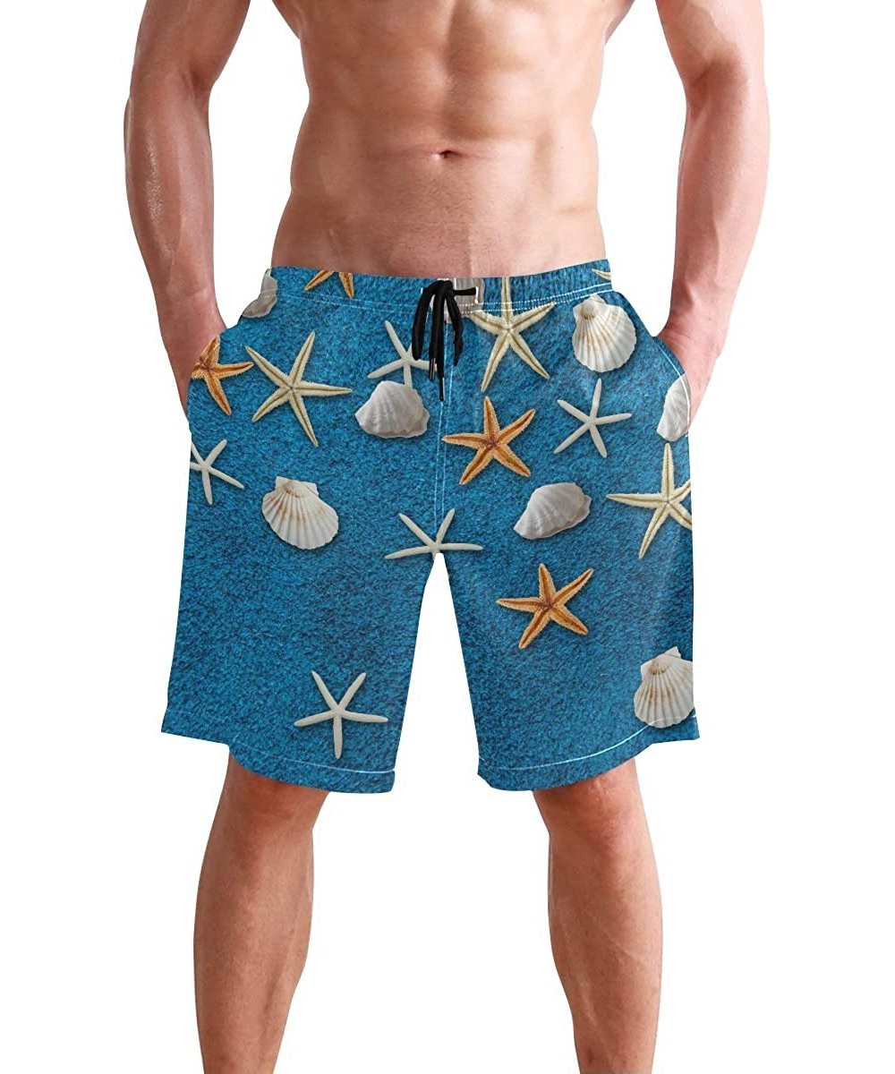 Board Shorts Men's Swim Trunks Wrestle Like You Mean It Quick Dry Beach Board Shorts with Pockets - Blue Blanket Background -...