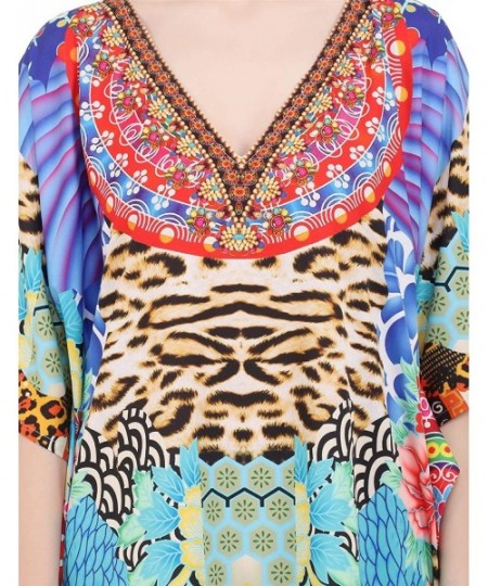 Cover-Ups Kaftan Dress - Caftans for Women Women's Caftans Suiting Teens to Adult Women in Regular to Plus Size 148 multi - C...