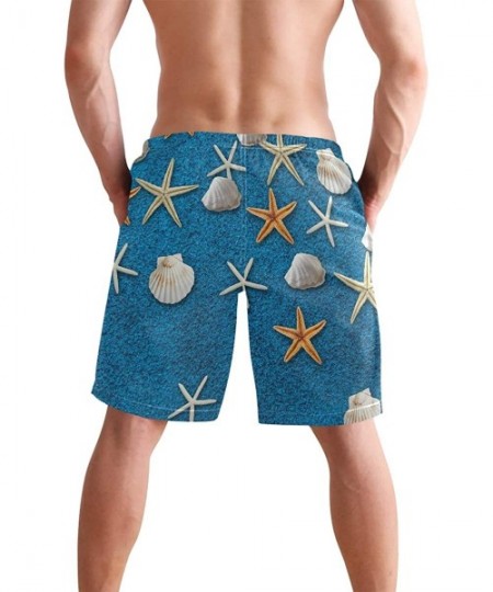 Board Shorts Men's Swim Trunks Wrestle Like You Mean It Quick Dry Beach Board Shorts with Pockets - Blue Blanket Background -...