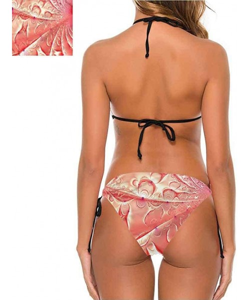 Bottoms Bikini Set Trippy Art- Creepy Octopus Triangles Comfortable and Sexy - Multi 08-two-piece Swimsuit - CC19E7MS80T