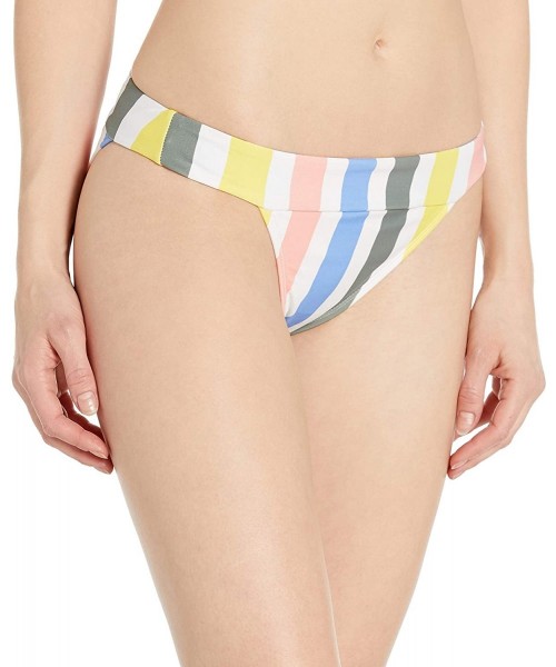 Tankinis Women's Swimwear Banded Cheeky Bikini Bottom - Multi Stripe - C4187K20GKK