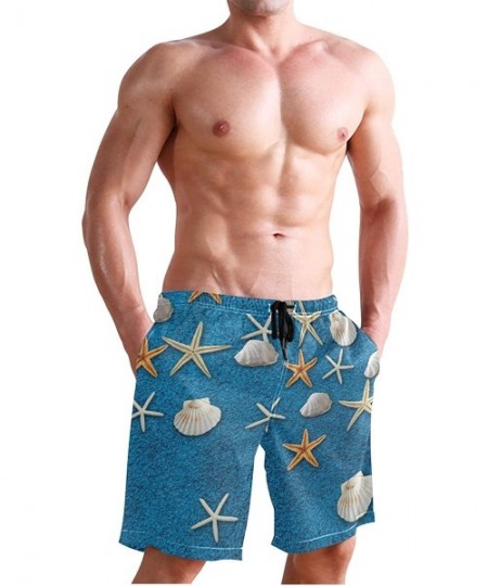 Board Shorts Men's Swim Trunks Wrestle Like You Mean It Quick Dry Beach Board Shorts with Pockets - Blue Blanket Background -...