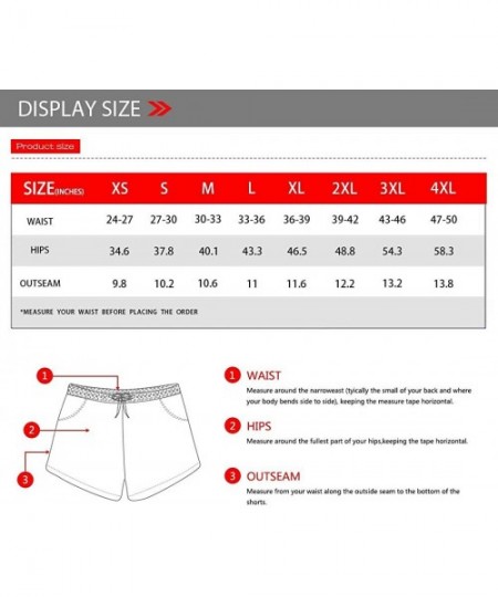 Board Shorts Beach Shorts Women Hot Pants with Pockets Drawstring Mid Rise Board Shorts - Daisy - CO195A3K5LW