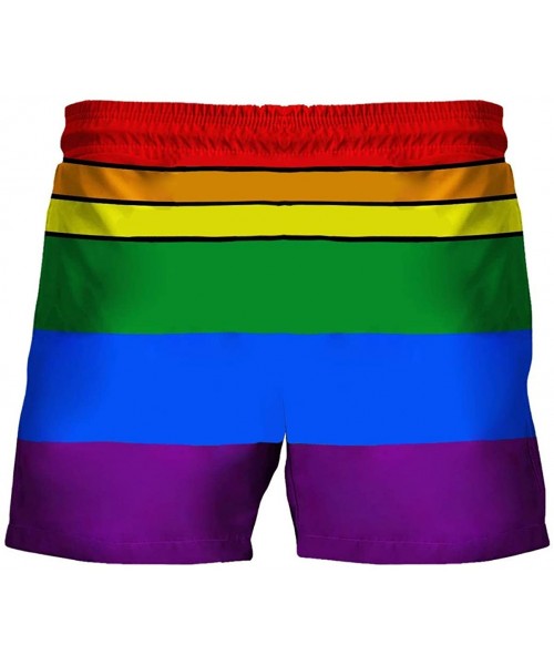 Board Shorts Mens Funny Rooster Swim Shorts Quick Dry Cock Beach Pants Summer Fun Shorts - Purple2 - CN19DHWHZHW