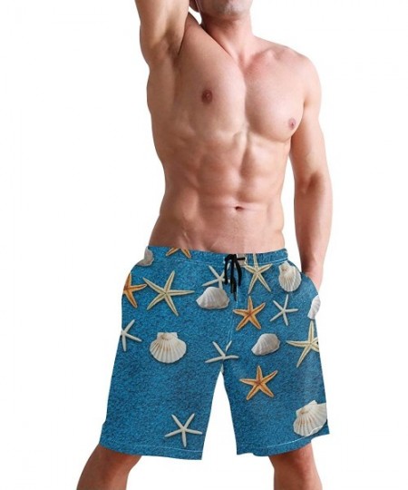 Board Shorts Men's Swim Trunks Wrestle Like You Mean It Quick Dry Beach Board Shorts with Pockets - Blue Blanket Background -...