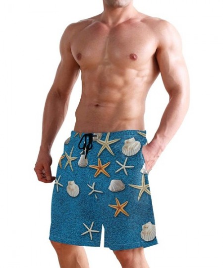 Board Shorts Men's Swim Trunks Wrestle Like You Mean It Quick Dry Beach Board Shorts with Pockets - Blue Blanket Background -...