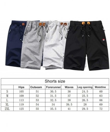 Trunks Men's Summer Elastic Waist Casual Short Stretch Cotton Pocket Shorts Daily Wear Walking - Blue 16 - C219C4EAA8Y