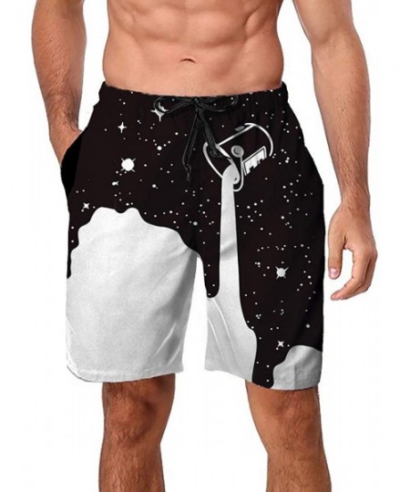 Board Shorts Mens Summer Swim Trunks 3D Graphic Quick Dry Funny Beach Board Shorts with Mesh Lining - Style 2 - CR18NINX8NX