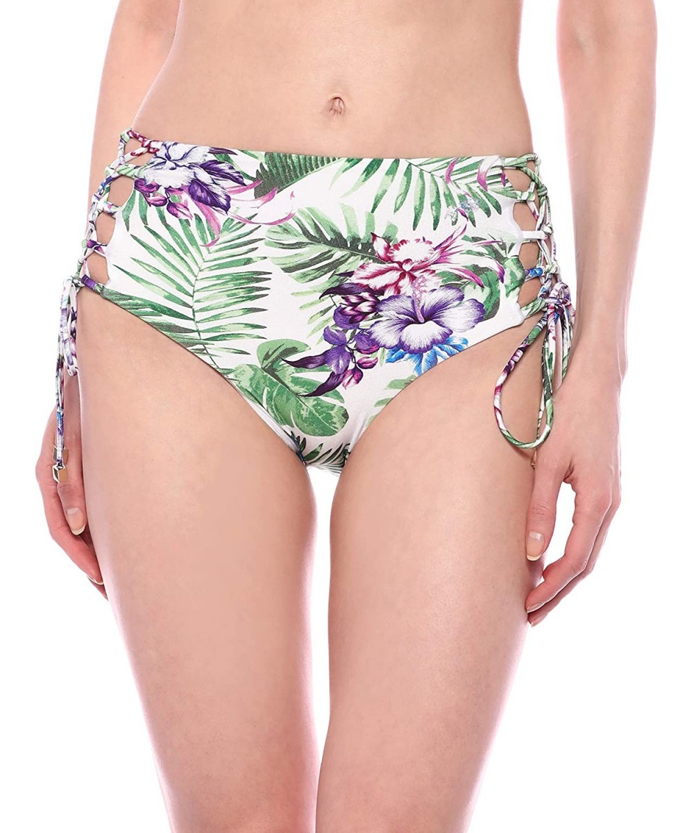 Tankinis Women's Swim Bottom - White - C518O9MITH5