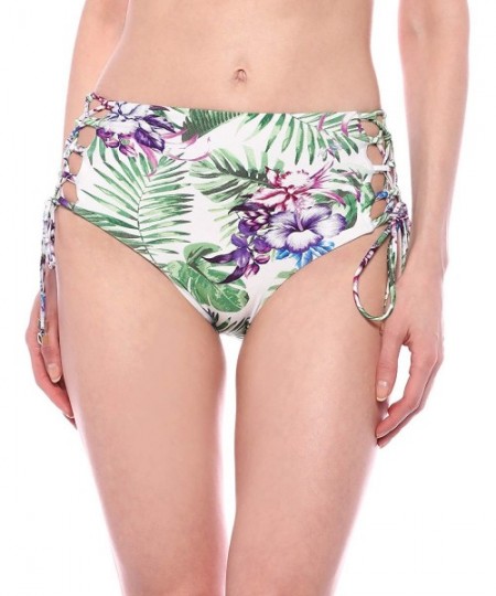 Tankinis Women's Swim Bottom - White - C518O9MITH5