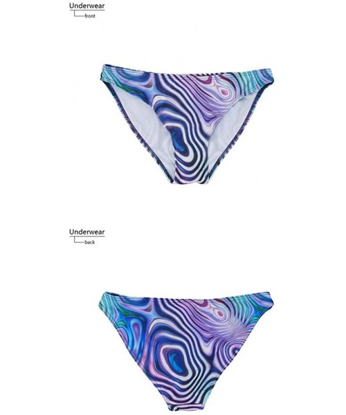 Sets Sexy Scrunch Butt Bikini Two Piece Cheeky Bottom Weed Pot Leaf Marijuana - Color9 - CP18R6EUOY7