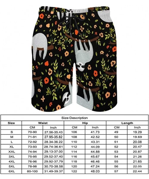 Board Shorts Monarch Butterfly Flower Full Wing Spread Lantana Men with Pocket Beach Pants - Style10 - C019CMKK9H5